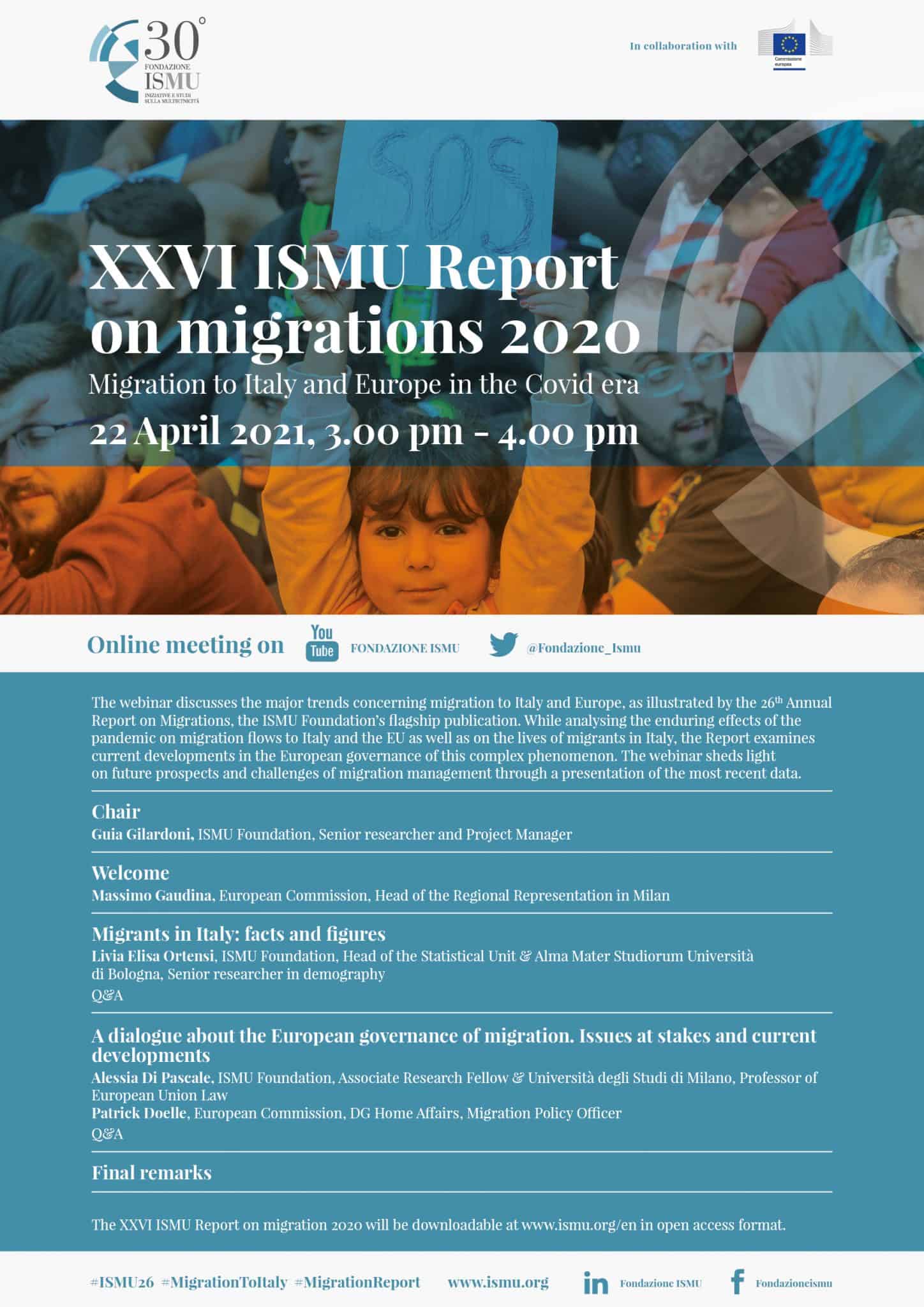 XXVI ISMU Report on migrations 2020 Fondazione ISMU